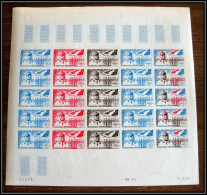 93031 Cote Française Des Somalis PA N°27 Bernard Drapeau Flag Essai Proof Non Dentelé Imperf ** MNH Feuille Sheet - Unused Stamps