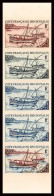 93023b Cote Française Des Somalis 321 Sambouk Voilier Sailboat Essai Color Proof Non Dentelé Imperf ** MNH Bloc De 10 - Unused Stamps