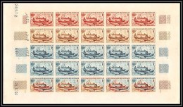 93024 Cote Française Des Somalis N°320 Houri Voilier Sailboat Essai Color Proof Non Dentelé Imperf ** MNH Feuille Sheet - Unused Stamps