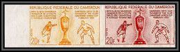 92989 Cameroun N°400 Oryx 1965 Champion D'afrique Football Soccer Essai Proof Non Dentelé ** (MNH Imperf) Paire - Sonstige & Ohne Zuordnung