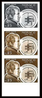92949c Monaco N°1041 Ampère Ampèremètre Physicien Essai Proof Non Dentelé ** (MNH Imperf) Bande 3 - Unused Stamps