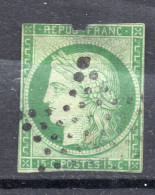 CERES N°2 15c Vert Oblitéré ETOILE De POINTS - 1849-1850 Ceres