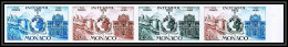 92926c Monaco N°966 Congres De La Police Interpol 1974 Essai Proof Non Dentelé ** (MNH Imperf) Bande De 4 Strip - Politie En Rijkswacht