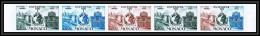 92926d Monaco N°966 Congres De La Police Interpol 1974 Essai Proof Non Dentelé ** (MNH Imperf) Bande De 5 Strip - Ungebraucht