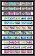 92931d Monaco N°1018/1028 Lamborghini Bugatti Mercedes Voiture Cars Essai Proof Non Dentelé ** MNH Imperf Bande 5 RRR - Voitures