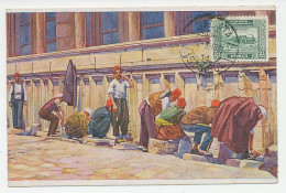 Postcard Turkey 1931 Ablutions Before Prayer - Other & Unclassified