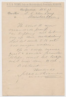 Firma Briefkaart Nijmegen 1893 - Boek- Muziekdrukkerij - Zonder Classificatie