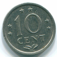 10 CENTS 1971 NIEDERLÄNDISCHE ANTILLEN Nickel Koloniale Münze #S13416.D.A - Niederländische Antillen