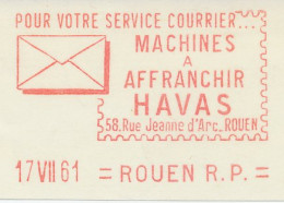 Meter Cut France 1961 Havas - Timbres De Distributeurs [ATM]