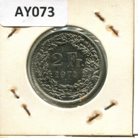 2 FRANCS 1974 SWITZERLAND Coin #AY073.3.U.A - Other & Unclassified