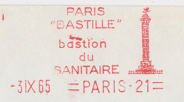 Meter Cover France 1965 Place De La Bastille - Spirit Of Freedom - Autres & Non Classés