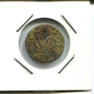 1734 HOLLAND VOC DUIT NIEDERLANDE OSTINDIEN NY COLONIAL PENNY #VOC2803.7.D.A - Indes Néerlandaises