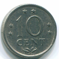 10 CENTS 1970 ANTILLES NÉERLANDAISES Nickel Colonial Pièce #S13348.F.A - Antilles Néerlandaises
