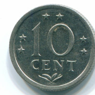 10 CENTS 1971 ANTILLAS NEERLANDESAS Nickel Colonial Moneda #S13482.E.A - Nederlandse Antillen