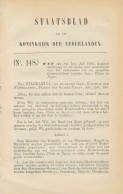 Staatsblad 1902 : Stoomvaartdienst Java - China - Japan - Documents Historiques
