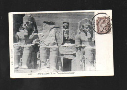 Cpa égypte Haute-égypte Temple Abou-simbal - Tempels Van Aboe Simbel