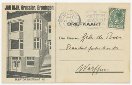 Firma Briefkaart Groningen 1936 - Grossier - Non Classificati