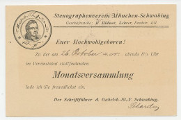 Postal Stationery Bayern 1906 Stenography - Andere & Zonder Classificatie