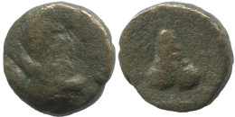 GRAPE Ancient Authentic GREEK Coin 0.9g/9mm #SAV1399.11.U.A - Greek