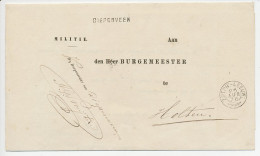 Diepenveen - Trein Takjestempel Zutphen - Leeuwarden 1876 - Brieven En Documenten