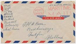 OAS British Fleetmail Cover Netherlands Indies - Maritime Mail - Indes Néerlandaises