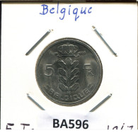 5 FRANCS 1967 FRENCH Text BELGIUM Coin #BA596.U.A - 5 Francs