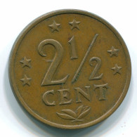 2 1/2 CENT 1970 ANTILLAS NEERLANDESAS CENTS Bronze Colonial Moneda #S10473.E.A - Antilles Néerlandaises