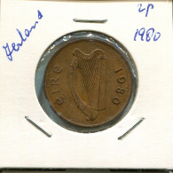 2 PENCE 1980 IRLANDA IRELAND Moneda #AN620.E.A - Irland