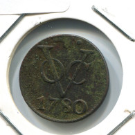 1780 UTRECHT VOC DUIT NEERLANDÉS NETHERLANDS Colonial Moneda #VOC1618.10.E.A - Niederländisch-Indien