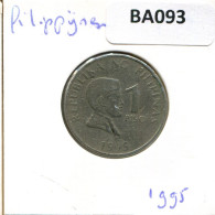 1 PISO 1995 PHILIPPINES Pièce #BA093.F.A - Philippinen