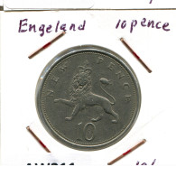 10 PENCE 1969 UK GRANDE-BRETAGNE GREAT BRITAIN Pièce #AW211.F.A - 10 Pence & 10 New Pence