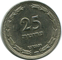 25 PRUTA 1949 ISRAEL Pièce #AH822.F.A - Israël