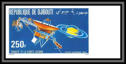 93957d Djibouti PA Yt N°146 Voyager Saturn Planet Espace Space 1980 Non Dentelé Imperf ** MNH Bord De Feuille - Gibuti (1977-...)