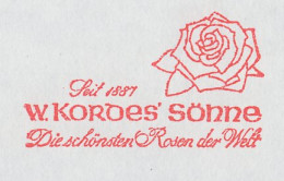 Meter Cover Germany 1989 Flower - Rose - Autres & Non Classés