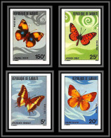 93952c Djibouti Yt N°477/480 MI 212/215 Papillons Butterflies 1978 Non Dentelé Imperf ** MNH  - Dschibuti (1977-...)