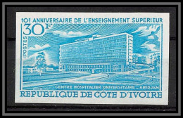 93865f Cote D'ivoire N°295 Hopital Universitaire Hospital Essai Proof Non Dentelé Imperf ** MNH - Ivory Coast (1960-...)