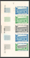 93799c Cote D'ivoire N°335 Journée Du Timbre Stamp's Day Poste 1972 Bande 5 Coin Daté Essai Proof Non Dentelé ** Mnh - Dag Van De Postzegel