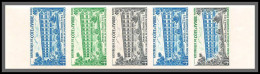 93799b Cote D'ivoire N°335 Journée Du Timbre Stamp's Day Poste 1972 Bande 5 Essai Proof Non Dentelé ** Mnh - Ivory Coast (1960-...)