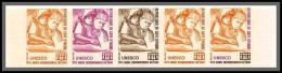 93796b Cote D'ivoire N°334 Unesco Année Du Livre Year Of Book 1972 Bande 5 Essai Proof Non Dentelé Imperf ** - Côte D'Ivoire (1960-...)