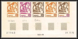 93796c Cote D'ivoire N°334 Unesco Année Du Livre Year Of Book 1972 Bande 5 Coin Daté Essai Proof Non Dentelé Imperf ** - UNESCO