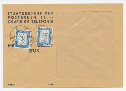 Emissie Port 1947 Dienst Envelop Gennep - Unclassified