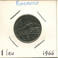 1 LEU 1966 ROMÁN OMANIA Moneda #AP663.2.E.A - Roumanie