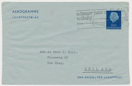 Luchtpostblad G. 15 Lissabon Portugal - Den Haag 1963 -Opvarende - Postal Stationery