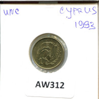 1 CENT 1993 ZYPERN CYPRUS Münze #AW312.D.A - Chypre
