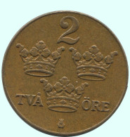 2 ORE 1939 SCHWEDEN SWEDEN Münze #AC818.2.D.A - Schweden