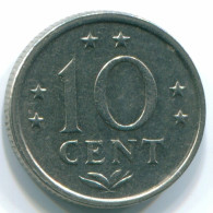 10 CENTS 1971 NETHERLANDS ANTILLES Nickel Colonial Coin #S13440.U.A - Niederländische Antillen