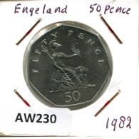 50 PENCE 1982 UK GREAT BRITAIN Coin #AW230.U.A - 50 Pence