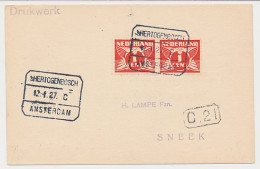 Treinblokstempel : S Hertogenbosch - Amsterdam C 1927 - Unclassified