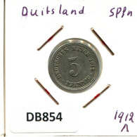 5 PFENNIG 1912 A GERMANY Coin #DB854.U.A - 5 Pfennig