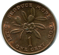 1 CENT 1973 JAMAÏQUE JAMAICA Pièce #AX924.F.A - Jamaique